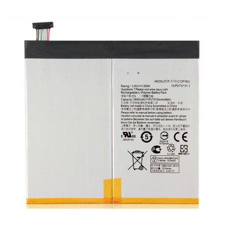 Батарея Asus ZenPad ZT500KL Z10 Z500KL 3S 10 LTE C12P1602 7800mah 3.75B Service Original