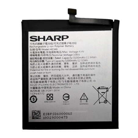 Батарея Sharp Aquos S3 FS8032 HE349 3200mah 3.85B