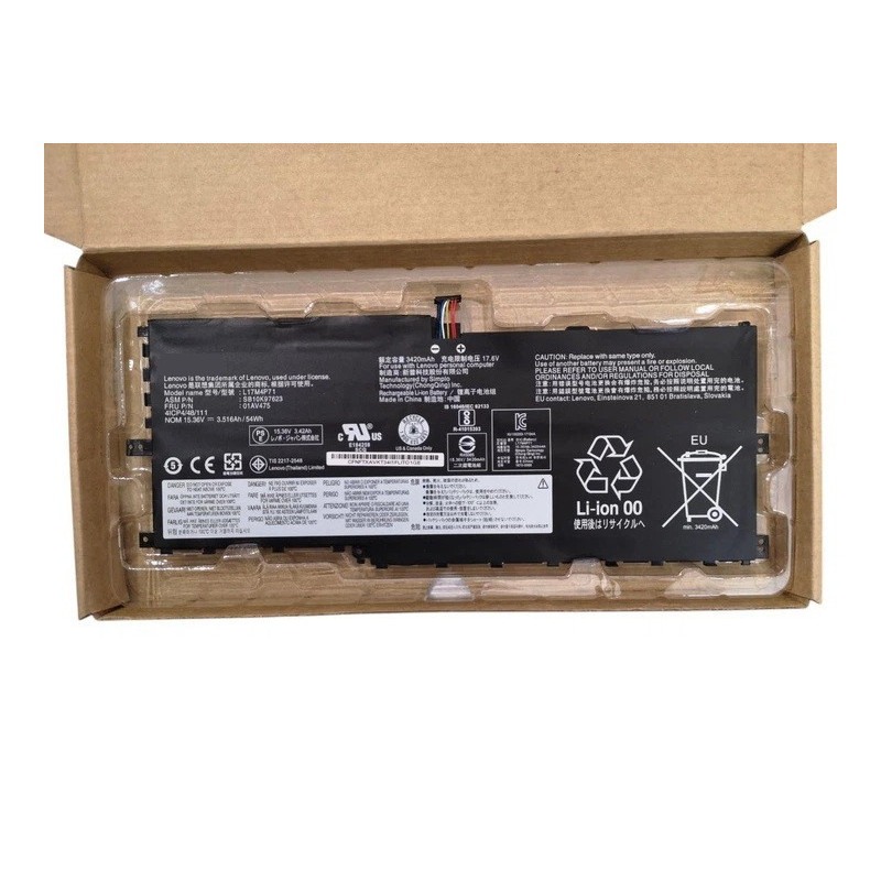 Батарея Lenovo ThinkPad X1 Yoga 3gen L17M4P71 L17C4P71 01AV475 01AV499 3520mah 54Wh 15.36B Батарея Lenovo ThinkPad X1 Yoga 3gen L17M4P71 L17C4P71 01AV475 01AV499 3520mah 54Wh 15.36B