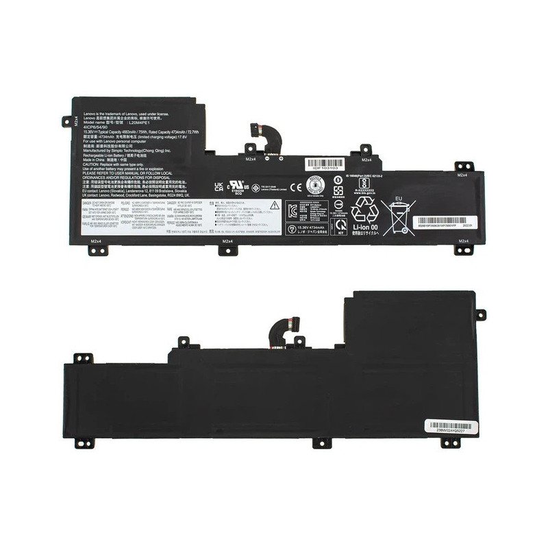 Батарея Lenovo IdeaPad 5 Pro 16ACH6 5 Pro 16ARH7 L20C4PE1 L20L4PE1 L20M4PE1 4883mah 75Wh 15.36B Батарея Lenovo IdeaPad 5 Pro 16ACH6 5 Pro 16ARH7 L20C4PE1 L20L4PE1 L20M4PE1 4883mah 75Wh 15.36B