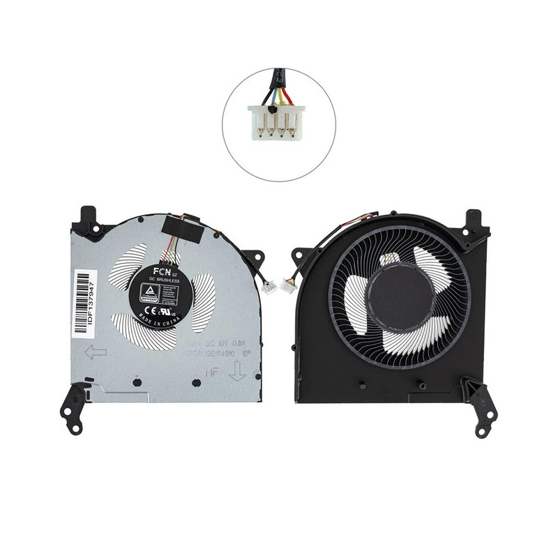 Вентилятор 10V Lenovo Legion 5-15ACH6H 82JU 5-17ACH6H 82JY GPU Fan DFSAL12E164810 5H40S20310 5H40S20303 5H40S20308