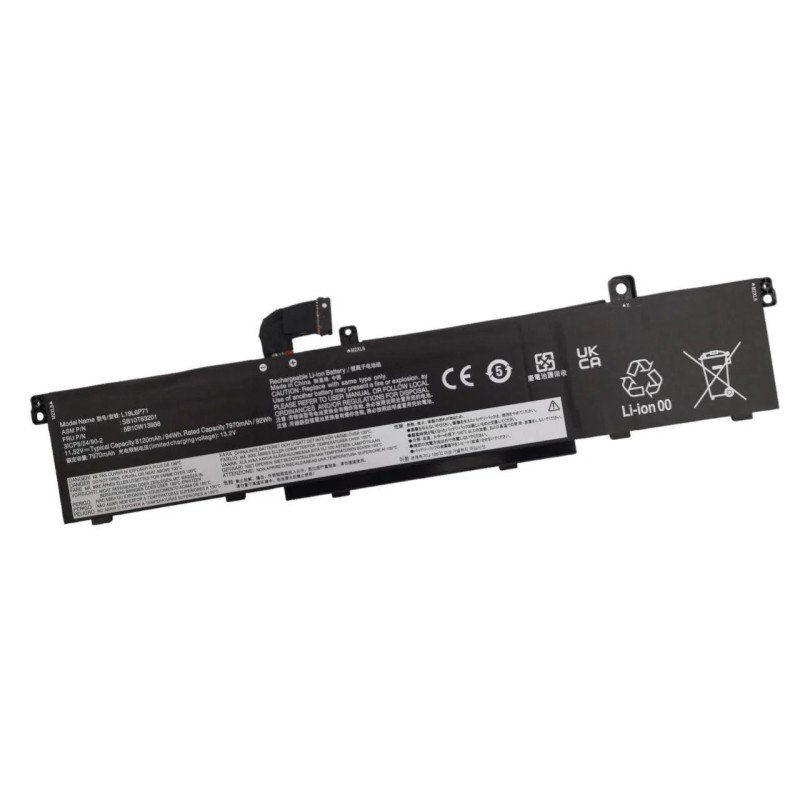 Батарея Lenovo ThinkPad P15 Gen 1 P17 Gen 1 T15g Gen 1 TP00124A L19C6P71 L19L6P71 8120mah 94Wh 11.52B