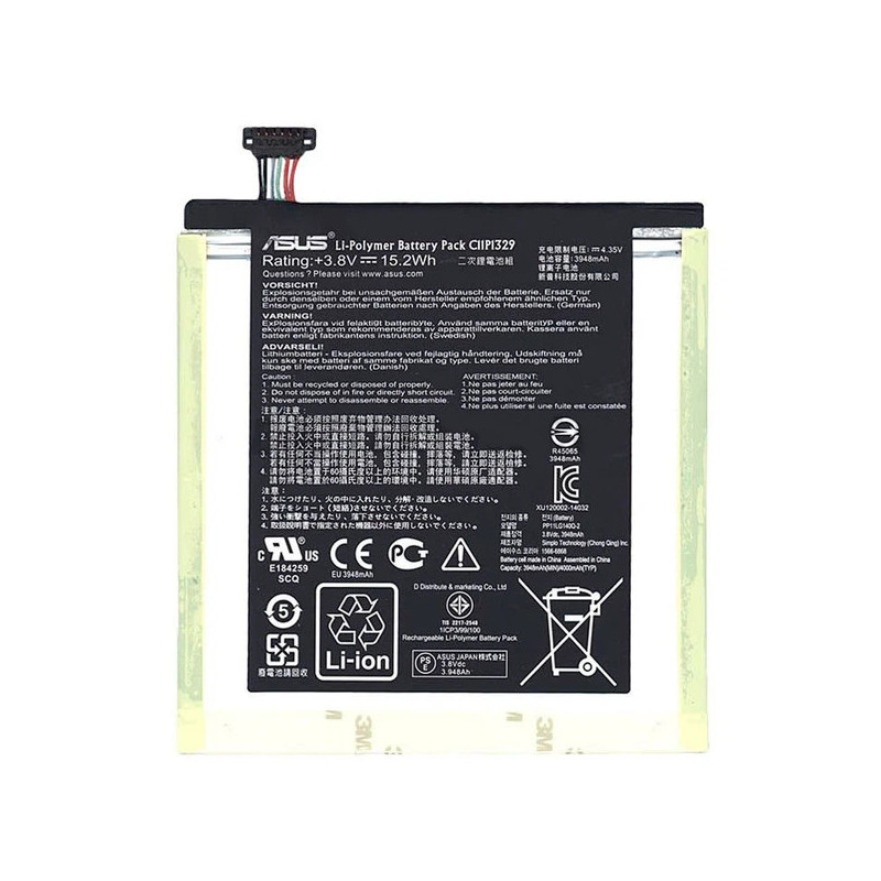 Батарея Asus MeMO Pad 8 ME181CX C11P1329 3948mah 15.2Wh 3.8B Батарея Asus MeMO Pad 8 ME181CX C11P1329 3948mah 15.2Wh 3.8B