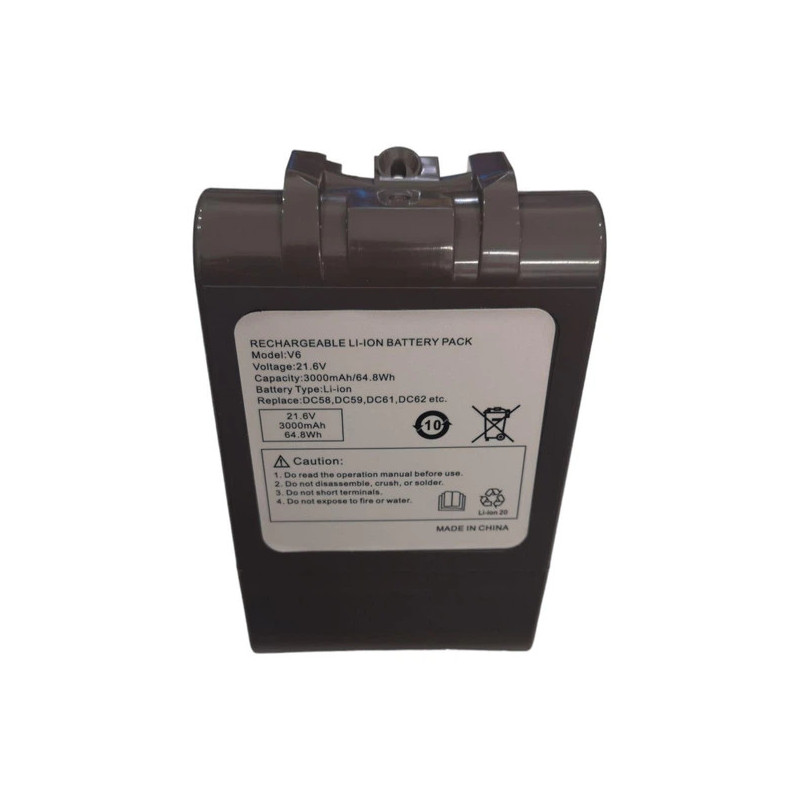 Батарея Dyson V6 SV03 SV04 SV05 SV06 SV07 SV09 DC58 DC59 DC72 DC74 3000mah 64.8Wh 21.6B Батарея Dyson V6 SV03 SV04 SV05 SV06 SV07 SV09 DC58 DC59 DC72 DC74 3000mah 64.8Wh 21.6B