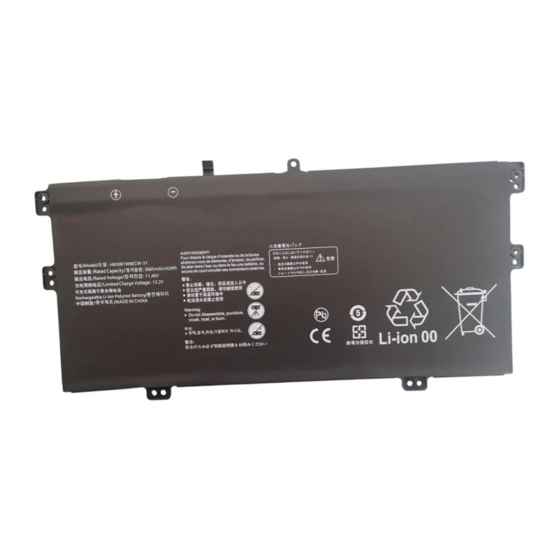 Батарея Huawei MateBook X EUL-W19P EUL-W19 EUL-W29 EUL-W29P EULD-WDH9 EULD-WFH9 HB30B1W8ECW-31 3665mah 42Wh 11.46B
