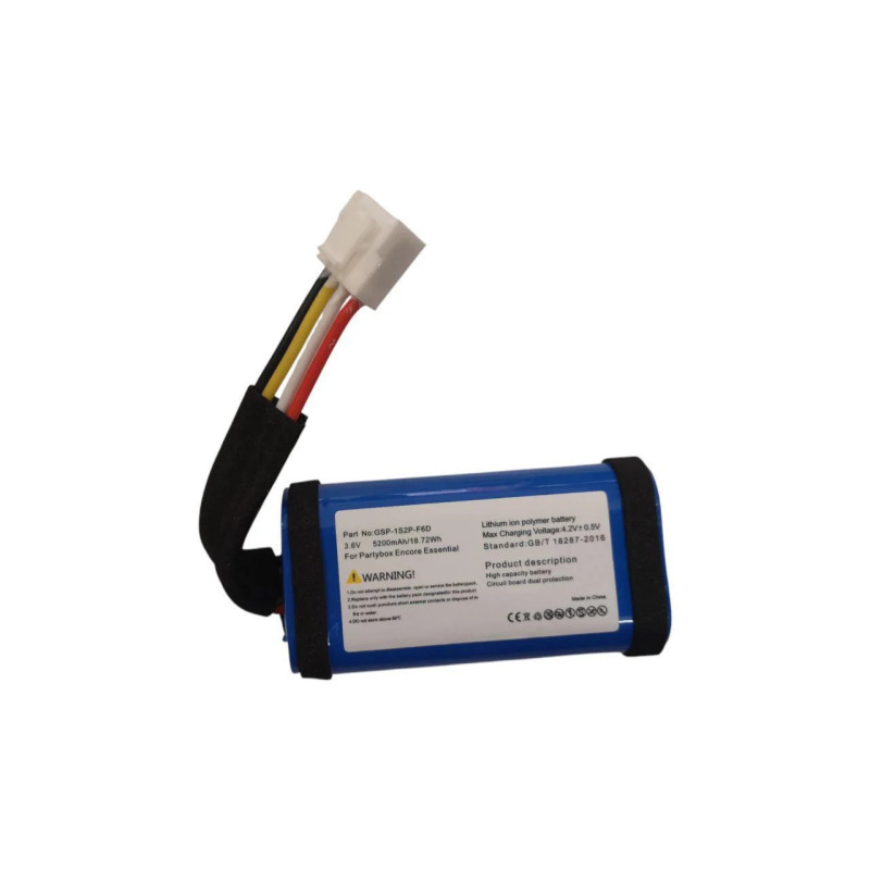 Батарея JBL Flip 6 Partybox Encore Essential GSP-1S2P-F6D GSP1S2PF6D 5200mah 18 72Wh 3.7B Батарея JBL Flip 6 Partybox Encore Essential GSP-1S2P-F6D GSP1S2PF6D 5200mah 18 72Wh 3.7B