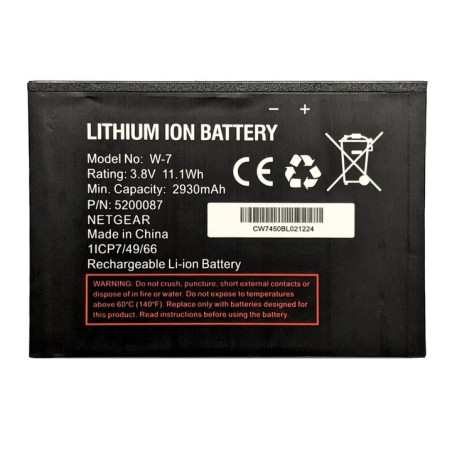 Батарея Netgear W-7 AC790S AC810S 3.8B 2930mah