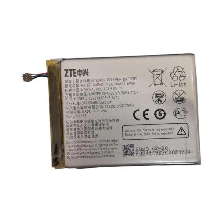 Батарея ZTE Grand S Flex WiFi-router MF910 MF920 Li3928T44P3h715345 3.8B 2000mah