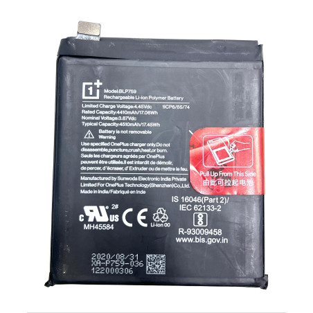 Батарея OnePlus 8 Pro BLP759 4510mah 3.87B