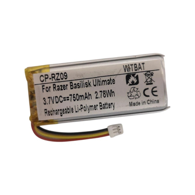 Батарея Razer Basilisk Ultimate RC30-031701 RC30031701 CP-RC30D CPRC30D 750mah 3.7B Батарея Razer Basilisk Ultimate RC30-031701 RC30031701 CP-RC30D CPRC30D 750mah 3.7B