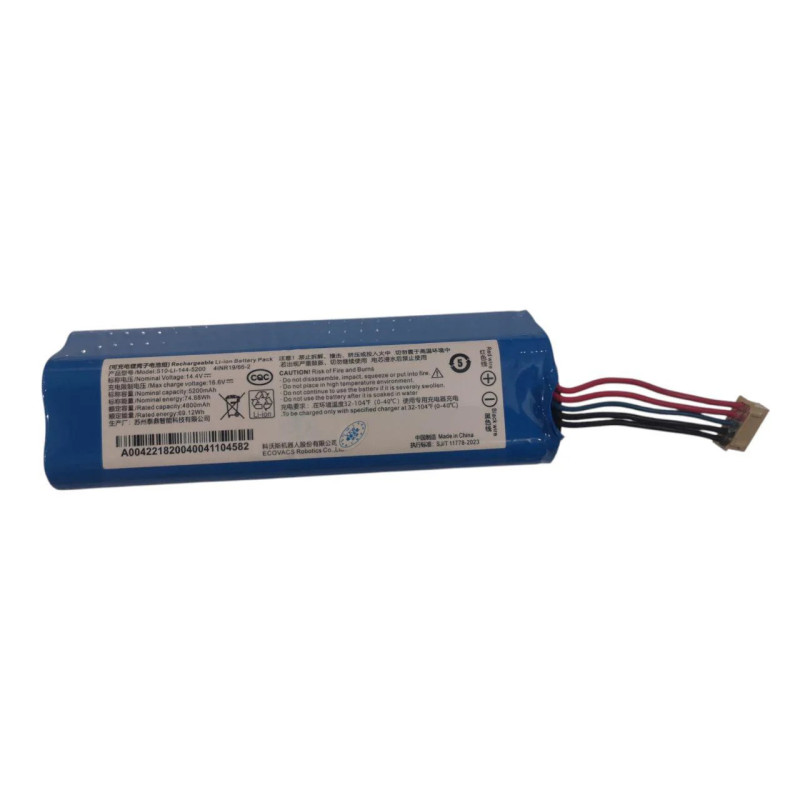 Батарея Ecovacs Deebot T8 T8 T9 T5 Max Power Hero Deebot Ozmo 950 T10 T9 DX65 DX93 DX96 S10-LI-144-5200 5200mah 11.4В