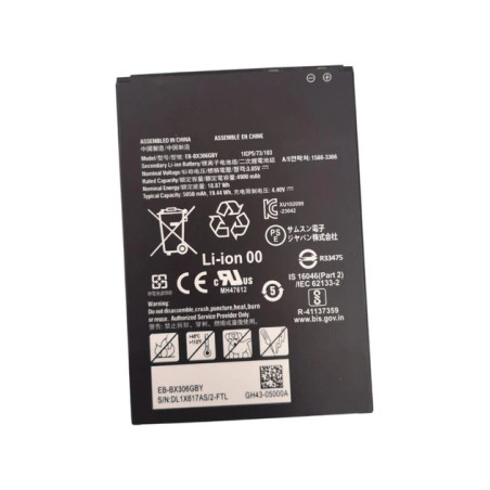 Батарея Samsung Galaxy Tab Active 5 5G GH43-05200A GH4305200A SM-X300 SM-X306B EB-BX306GBY 4900mah 19.44Wh 3.85В