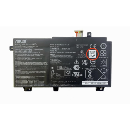Батарея Asus ZX80G FX86 FX95G FX504G FX505 FA506 FA706 B31N1726 Type-A 4240mah 48Wh 11.4B