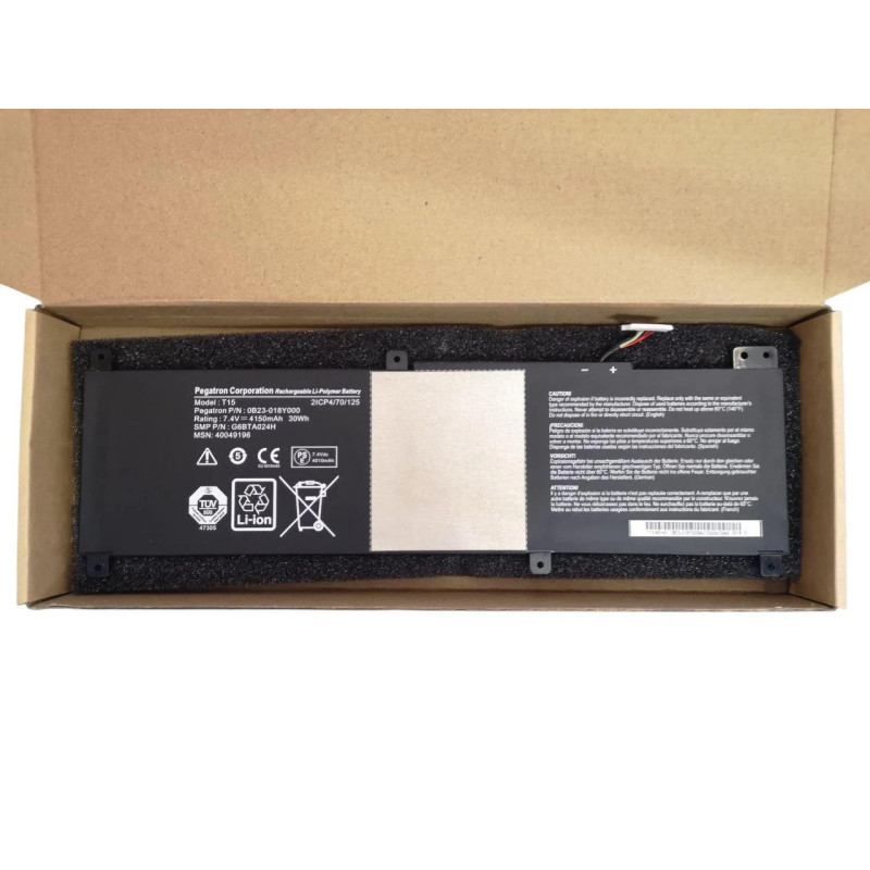 Батарея Medion Akoya S6213T S6214T S6413T T15 0B23-018Y000 G6BTA024H 4150mah 30Wh 7.4В