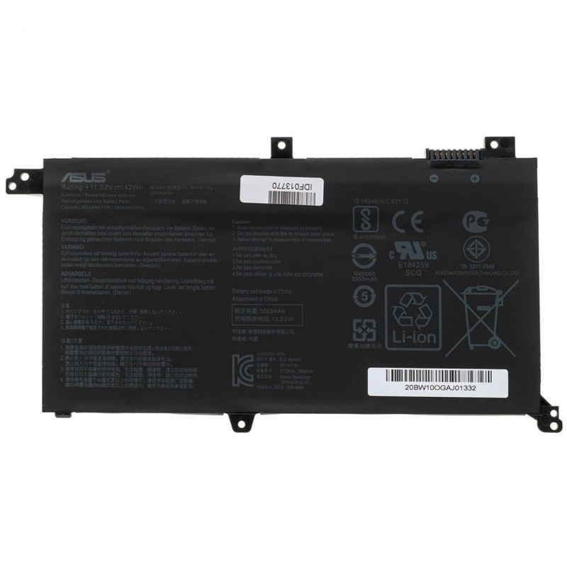 Батарея Asus X571LH B31N1732 0B200-02960000 0B200-02960400 0B200-02960500 0B200-02960000 0B200-02960200 3653mah 11.5B