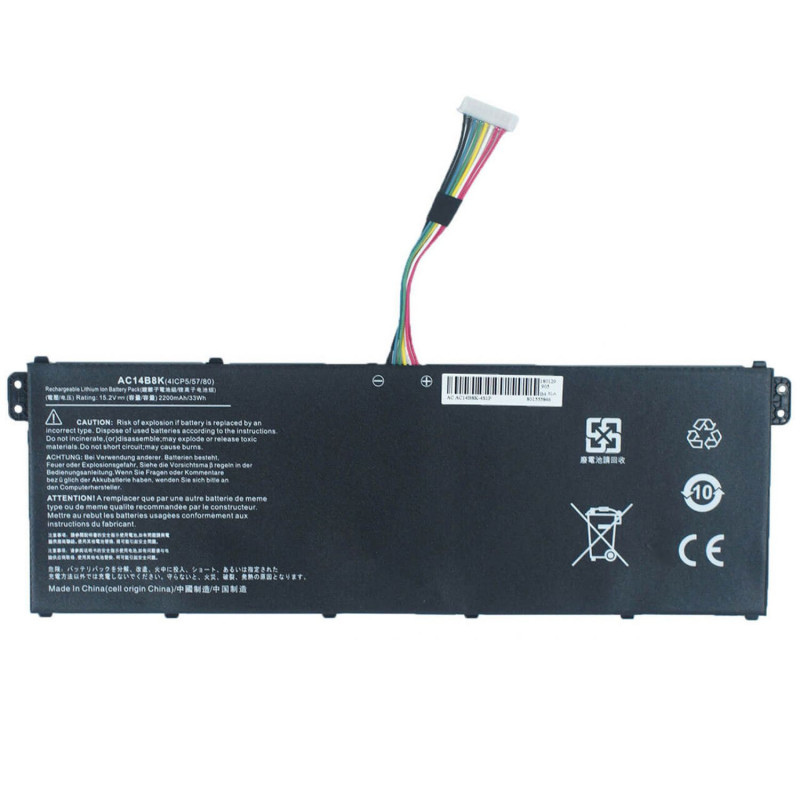 Батарея Acer Aspire SF314-52 AC14B8K AC14B7K KT.0040G.011 KT.0040G.006 KT.00407.003 KT.00407.044 2200mah 15.2B