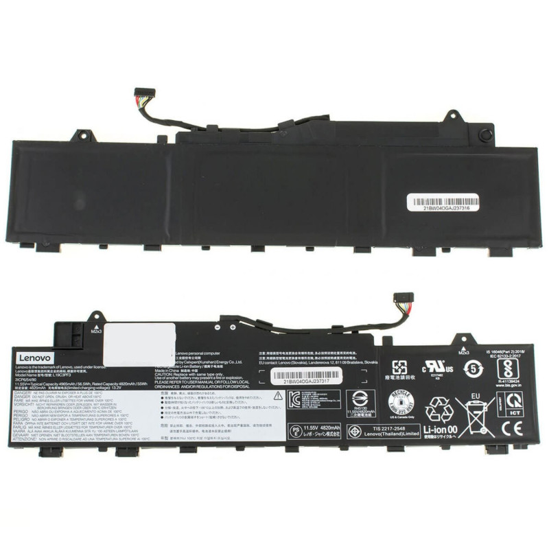 Батарея Lenovo L19M3PF4 5B10W86957 L19C3PF3 4955mah 11.5B