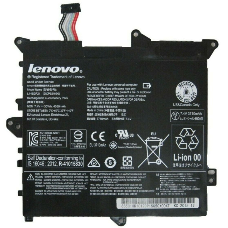 Батарея Lenovo L14M2P22 L14S2P21 5B10H09630 5B10H11758 5B10H09632 4050mah 7.4B
