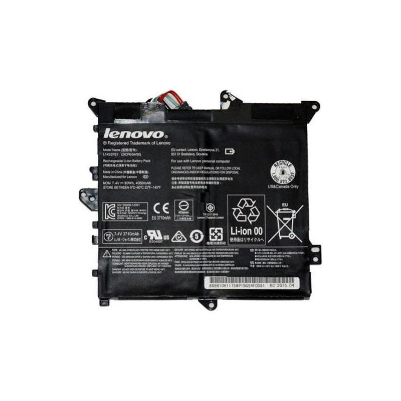 Батарея Lenovo IdeaPad Yoga 300-11IBY L14M2P22 L14S2P21 5B10H09630 5B10H09632 5B10H11758 5B10H11758 4050mah 7.4B