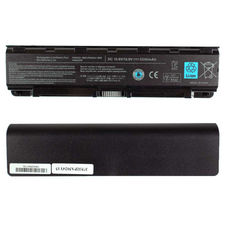 Батарея Toshiba Satellite S850 PA5024U PA5023U-1BRS PA5024U-1BRS PA5025U-1BRS PA5026U-1BRS PA5027U-1BRS 5200mah 10.8B