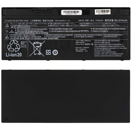 Батарея Fujitsu P727 U758 U757 U748 U747 T938 T937 P728 CP721834-01 CP734928-01 FMVNBP247 FMVNBP248 3490mah 14.4B