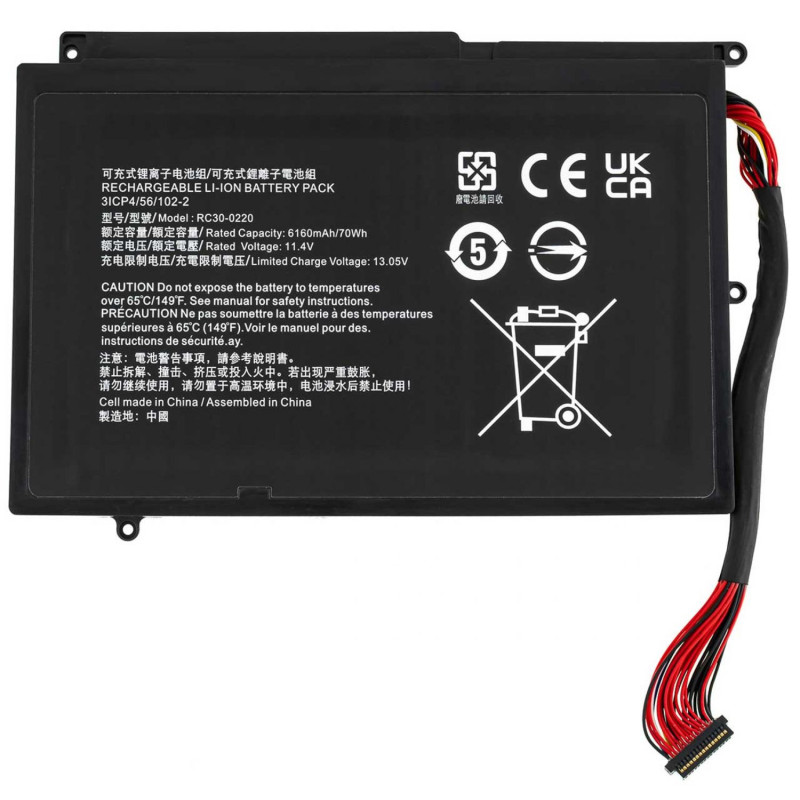 Батарея Razer RZ09-02876G92-R3G1 RZ09-02878E92-R341 RZ09-02877E92-R3E1 RZ09-02878W92-R3W1 RZ09-03148W02-R3W1 RZ09-02878