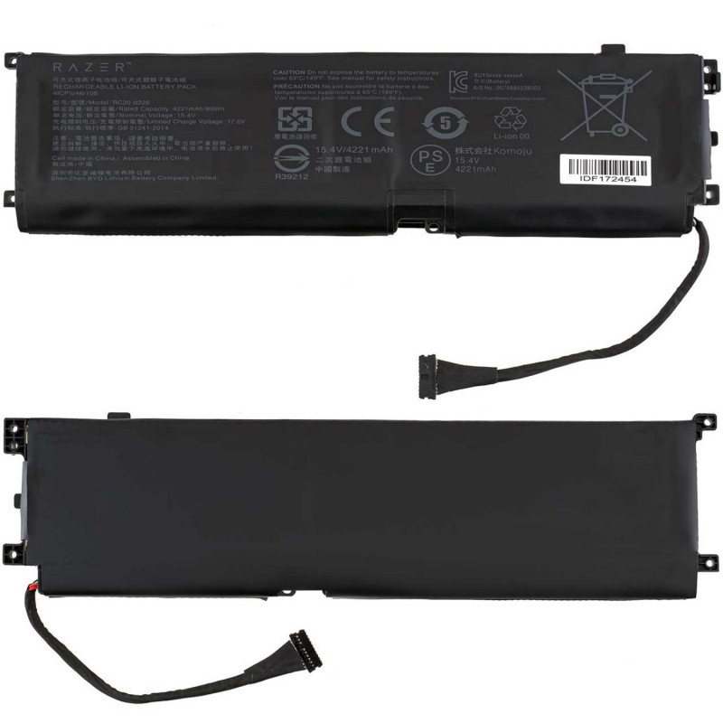 Батарея Razer Blade 15 2021 RC30-0328 RZ09-0328 RZ09-03286E22 RZ09-03286E22-R341 RZ09-03287E22-R3B1 4200mah 15.4B