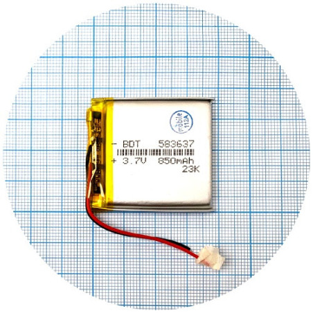 Батарея 40х36х5.5 мм 850 mAh 3.7V