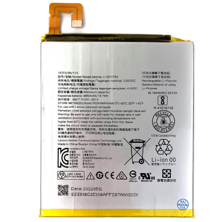Батарея Lenovo L16D1P34 Tab 4 8.0 TB-8504X E10 X104F 4 Plus 8704X TB-8504F TB-8504X TB-8504F X104F X104L X104F X104L