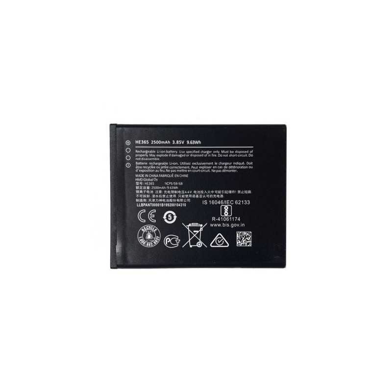 Батарея Nokia 1 Plus HE365 1.1 Plus TA-1130 TA-1130 TA-1111 TA-1123 TA-1127 TA-1131 2500 mAh