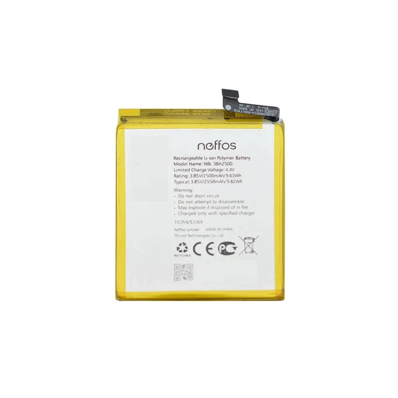 Батарея TP-Link NBL-38A2500 TP904 Neffos X1 Lite Батарея TP-Link NBL-38A2500 TP904 Neffos X1 Lite