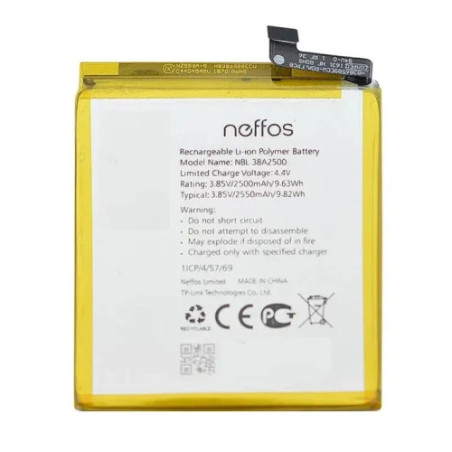 Батарея TP-Link NBL-38A2500 TP904 Neffos X1 Lite