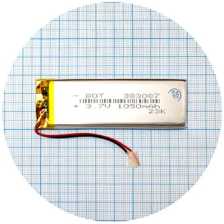 Батарея 81x27x4 мм 1050 mAh 3.7V