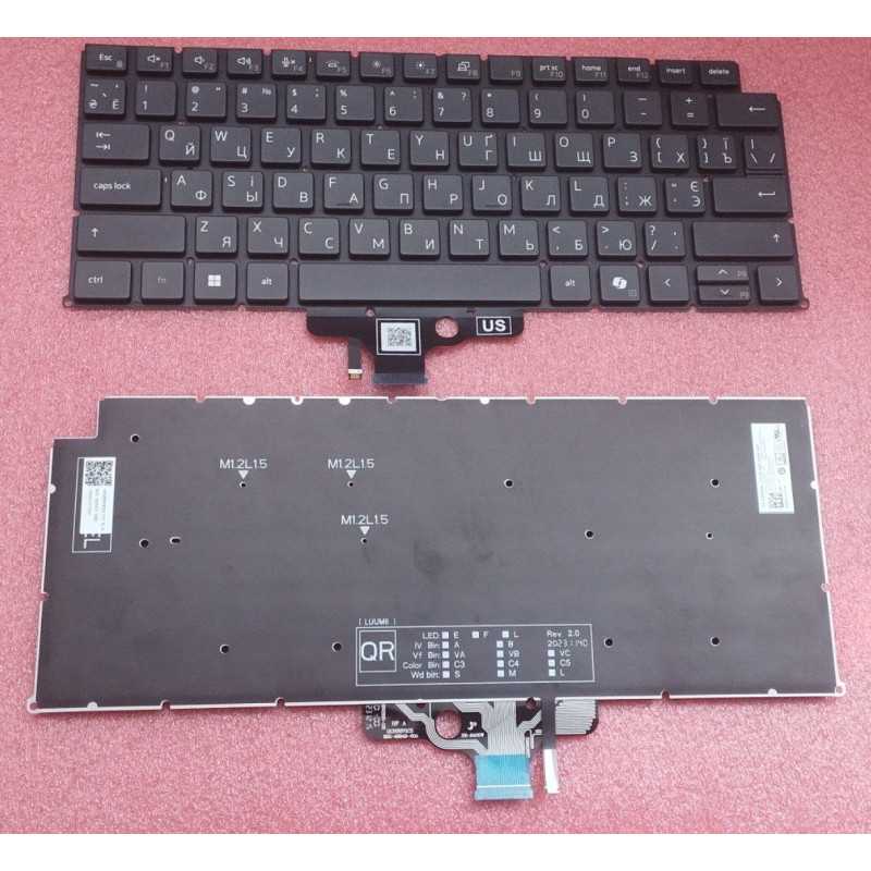 Клавіатура Dell 13 Latitude 7340 7350 P178G 14 7440 7450 P174G 16 7640 7650 P126F P126F002 P126F001 P174G002 P174G001 P178G002