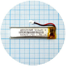 Батарея 48х12х6 мм 310 mAh 3.7V