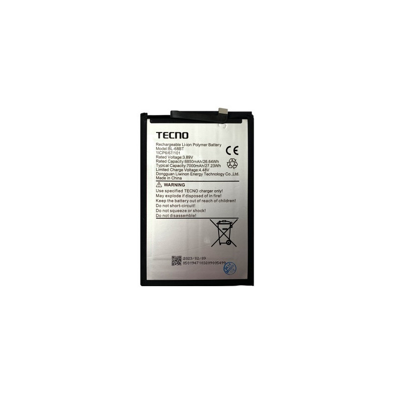 Батарея Tecno BL-68BT Pova Neo 2 Pova Neo 3 7000 mAh