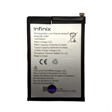 Батарея Infinix BL-51BX Hot 10 11 Infinix Note 8 8i AAA