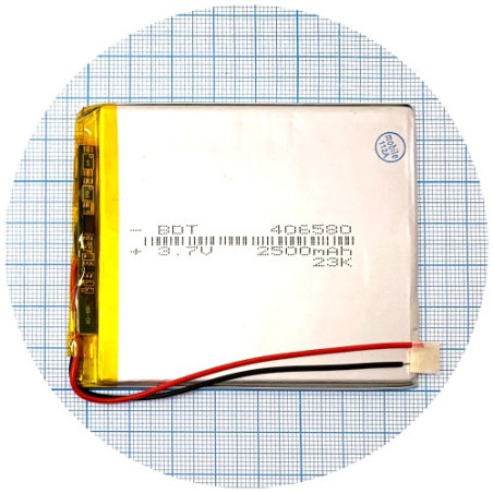 Батарея 80х68х3 мм 2500 mAh 3.7V