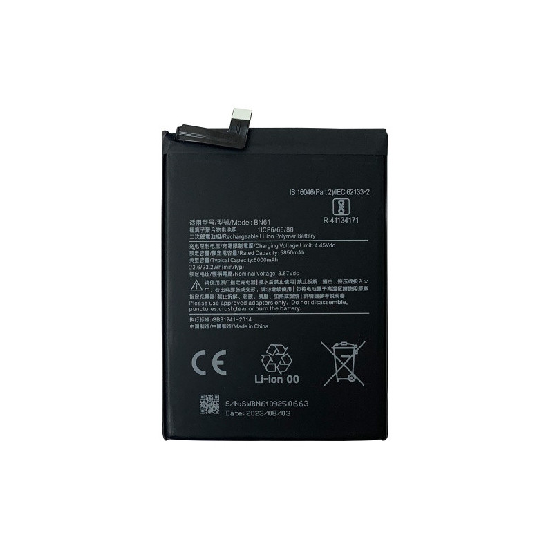Батарея Xiaomi BN61 Poco X3 MZB07Z0IN MZB07Z1IN MZB07Z2IN MZB07Z3IN MZB07Z4IN MZB9965IN M2007J20CI AAA Батарея Xiaomi BN61 Poco X3 MZB07Z0IN MZB07Z1IN MZB07Z2IN MZB07Z3IN MZB07Z4IN MZB9965IN M2007J20CI AAA