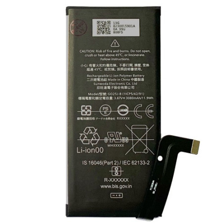 Батарея Google G025J-B GA02099 Pixel 4A 3140 mAh