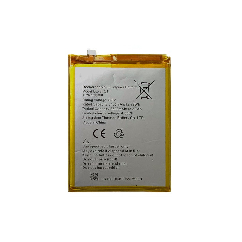 Батарея Tecno BL-34CT Spark 3 3 Pro KB8 Camon 11S 3400 mAh