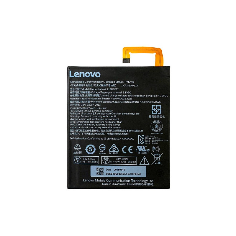 Батарея Lenovo L13D1P32 IdeaTab 8.0 Tab 2 8.0 2015 Tab 3 8.0 2016 IdeaTab 2 8.0 A5500 A8-50F A8-50 4200mAh Батарея Lenovo L13D1P32 IdeaTab 8.0 Tab 2 8.0 2015 Tab 3 8.0 2016 IdeaTab 2 8.0 A5500 A8-50F A8-50 4200mAh