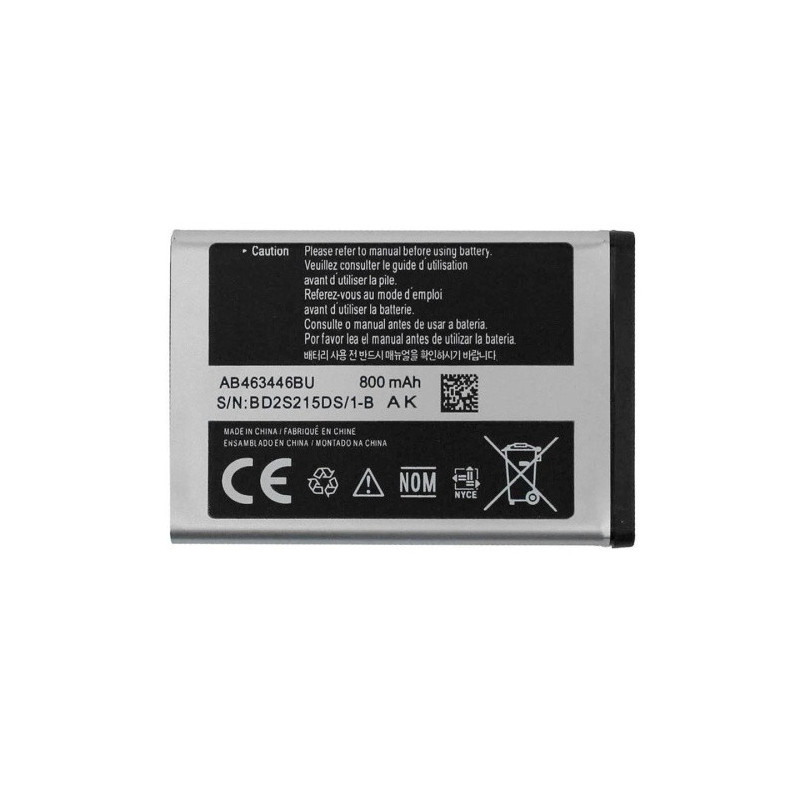 Батарея Samsung AB463446BU B110 B130 B220 B300 B320 B520 C120 C130 C140 C160 C240 C250 C260 C270 C300 C3010 800 mAh