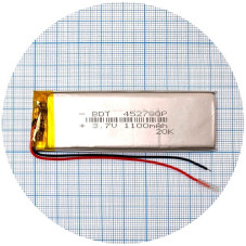 Батарея 82х30х4,5 мм 1100 mAh 3.7V