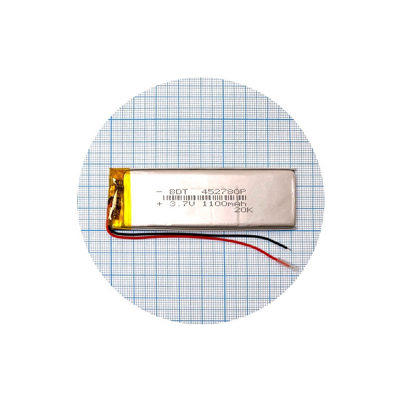Батарея 82х30х4,5 мм 1100 mAh 3.7V