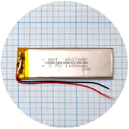 Батарея 82х30х4,5 мм 1100 mAh 3.7V