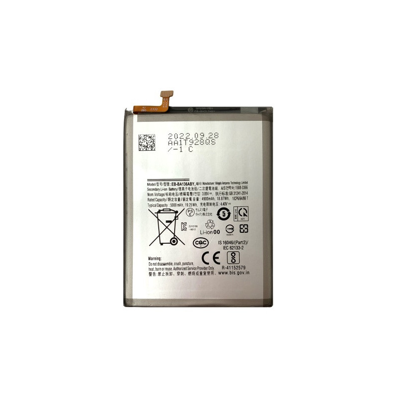 Батарея Samsung EB-BA136ABY Galaxy A13 5G SM-A136U SM-A136U1 SM-A136W SM-A136B SM-S136DL A136 Galaxy M13 5G SM 5000 mAh