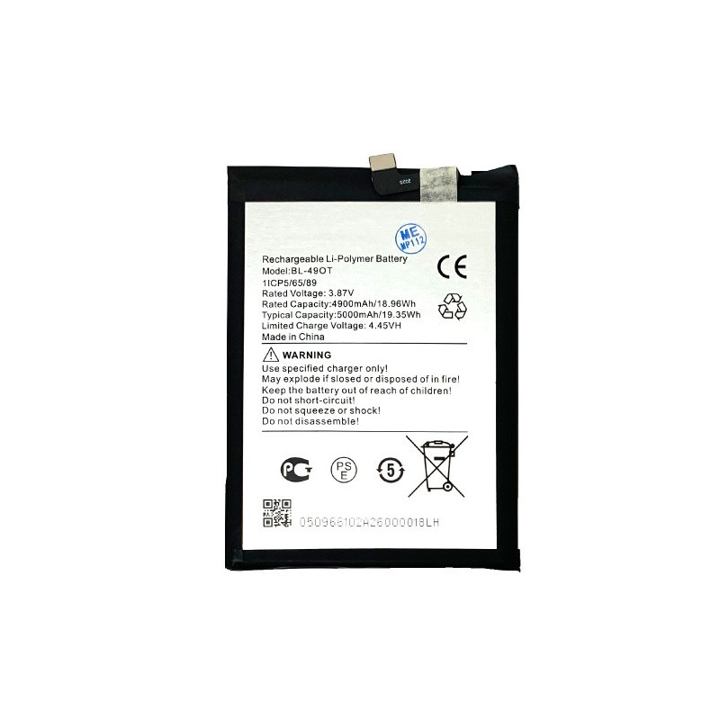 Батарея Tecno BL-49OT Camon 20 Camon 20 Pro 5G CK8n Spark 20 Pro Plus KJ7 5000 mAh