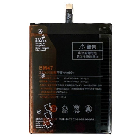 Батарея Xiaomi BM47 Redmi 3 MAG138 MAE136 2016031 3 Pro 3S 3X 4X 4000 4100 mAh