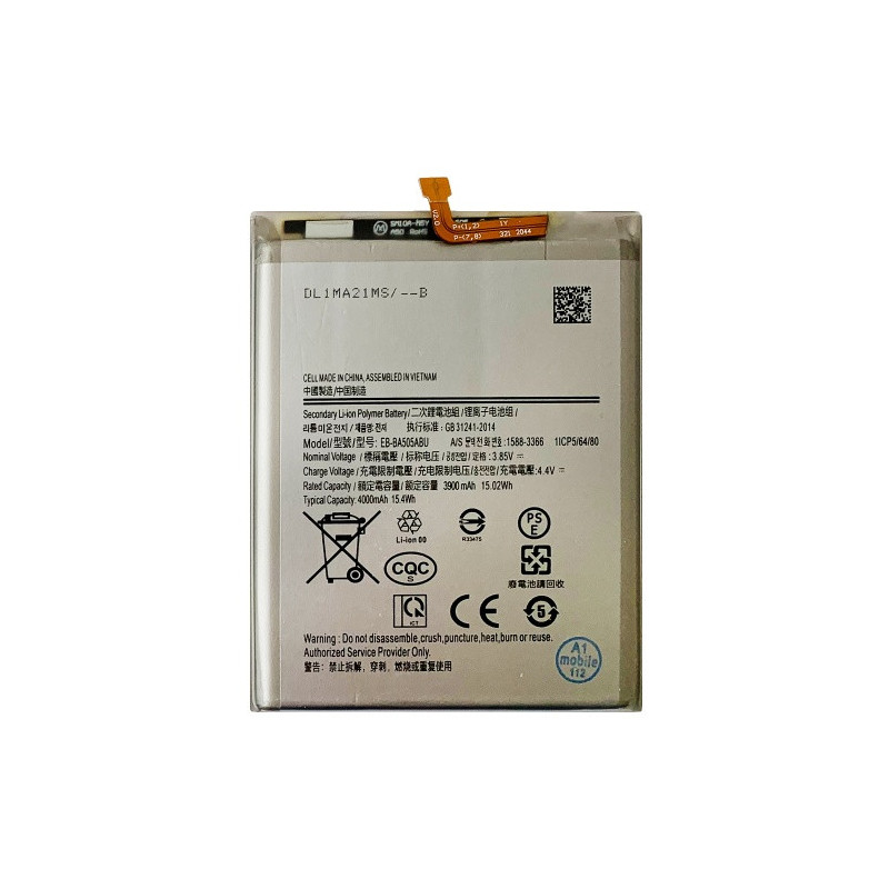Батарея Samsung EB-BA205ABN BA305ABU BA505ABU Galaxy 2019 A20 A205F A30 A305F A30S A307F A50 A505F 4000 mAh
